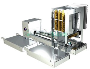 Side View of Rooted Robotics Tabletop Microgreen Seeder